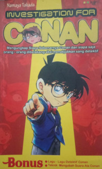 Image of INVESTIGATION FOR CONAN